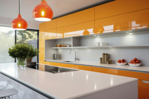 Tủ bếp inox cánh kính Bảo Lộc